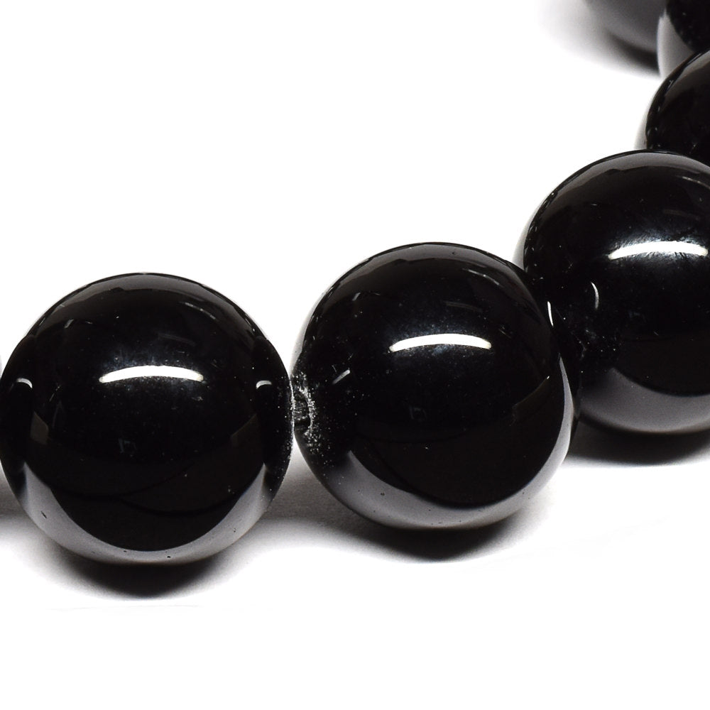 (ご奉仕品)チベット産モリオン ブレスレット 14mm #T3214