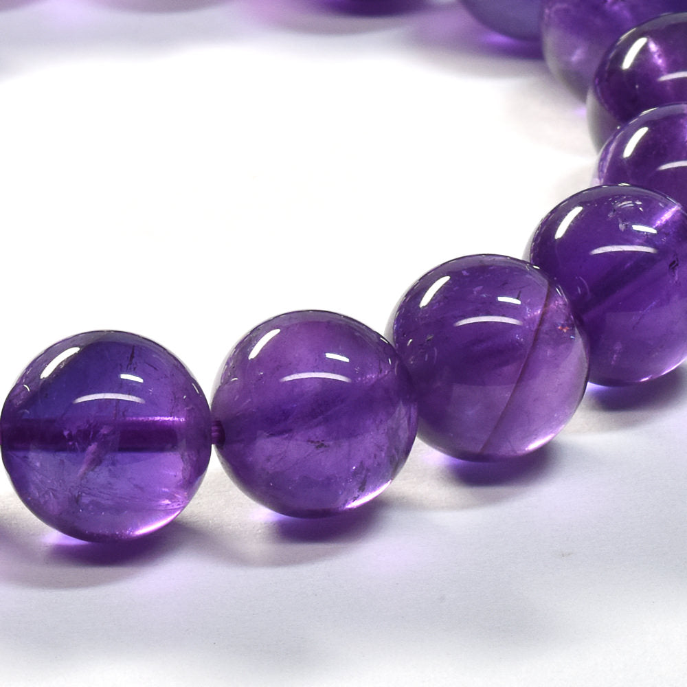 ウルグアイ産アメジスト ブレスレット 10mm #SA085