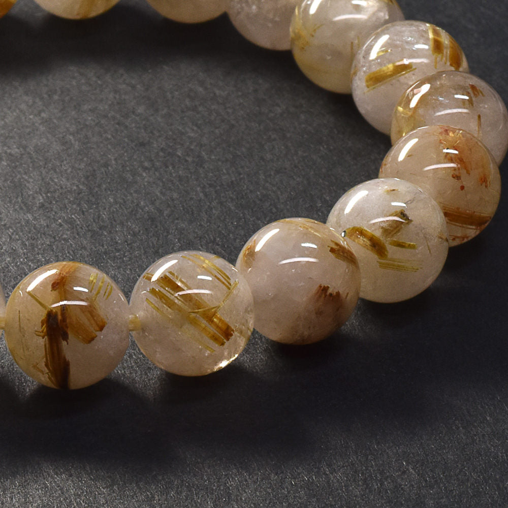 ゴールドルチルクォーツ ブレスレット 10mm #SA217