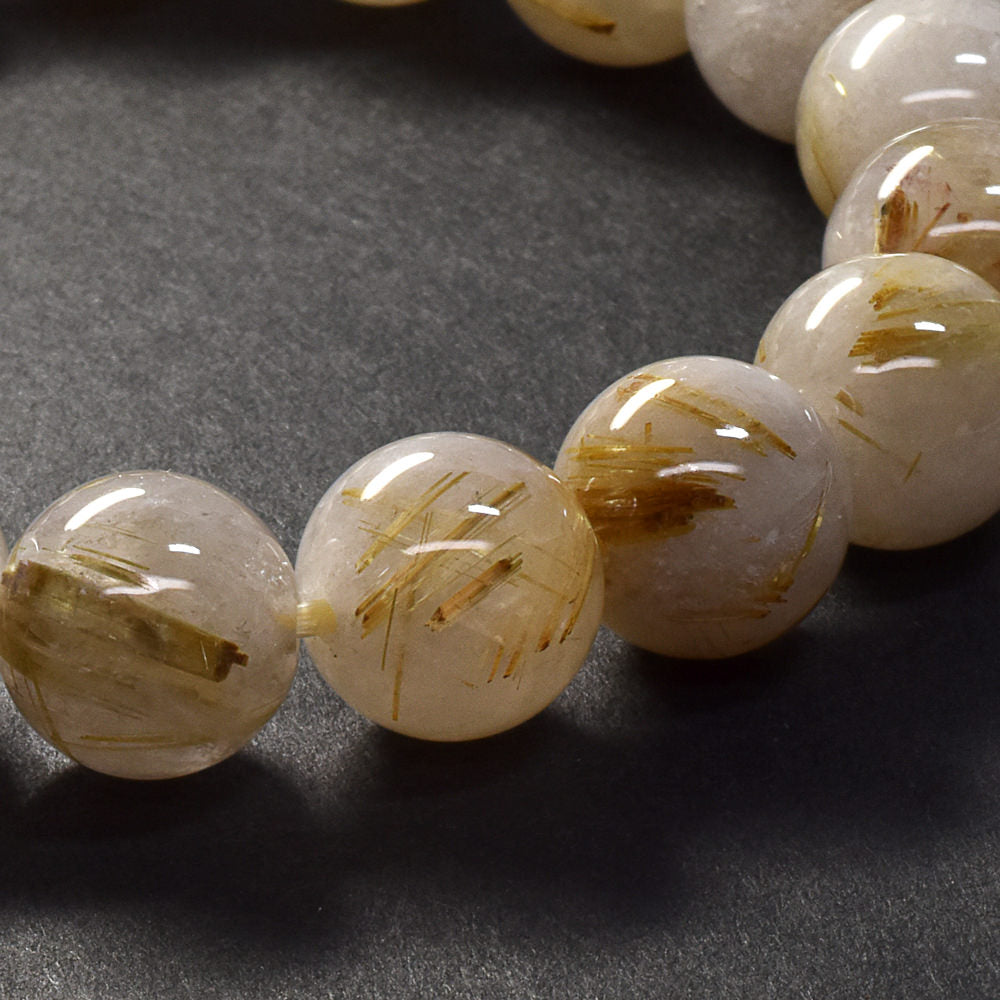 ゴールドルチルクォーツ ブレスレット 12mm #SC006