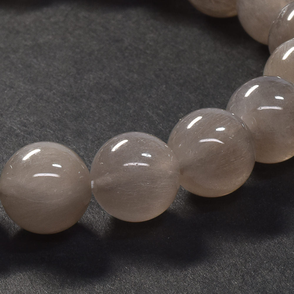 グレーサゲニティックインクォーツ ブレスレット 10.5mm #SD164