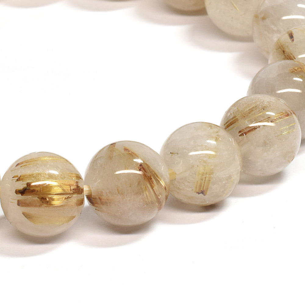 ゴールドルチルクォーツ ブレスレット 10mm #SE046
