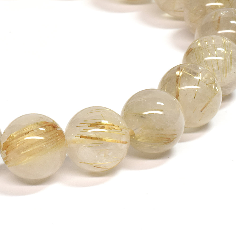 ゴールドルチルクォーツ ブレスレット 10mm #SE051