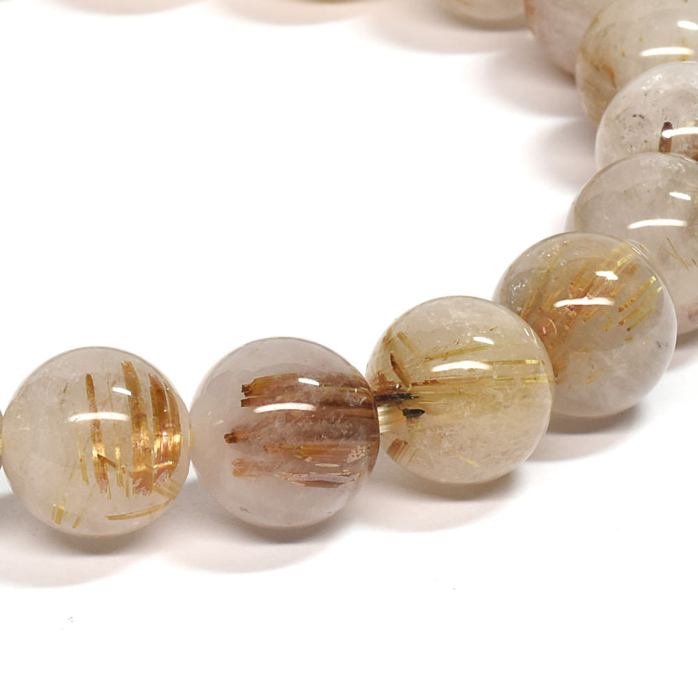 ゴールドルチルクォーツ ブレスレット 10mm #SE052