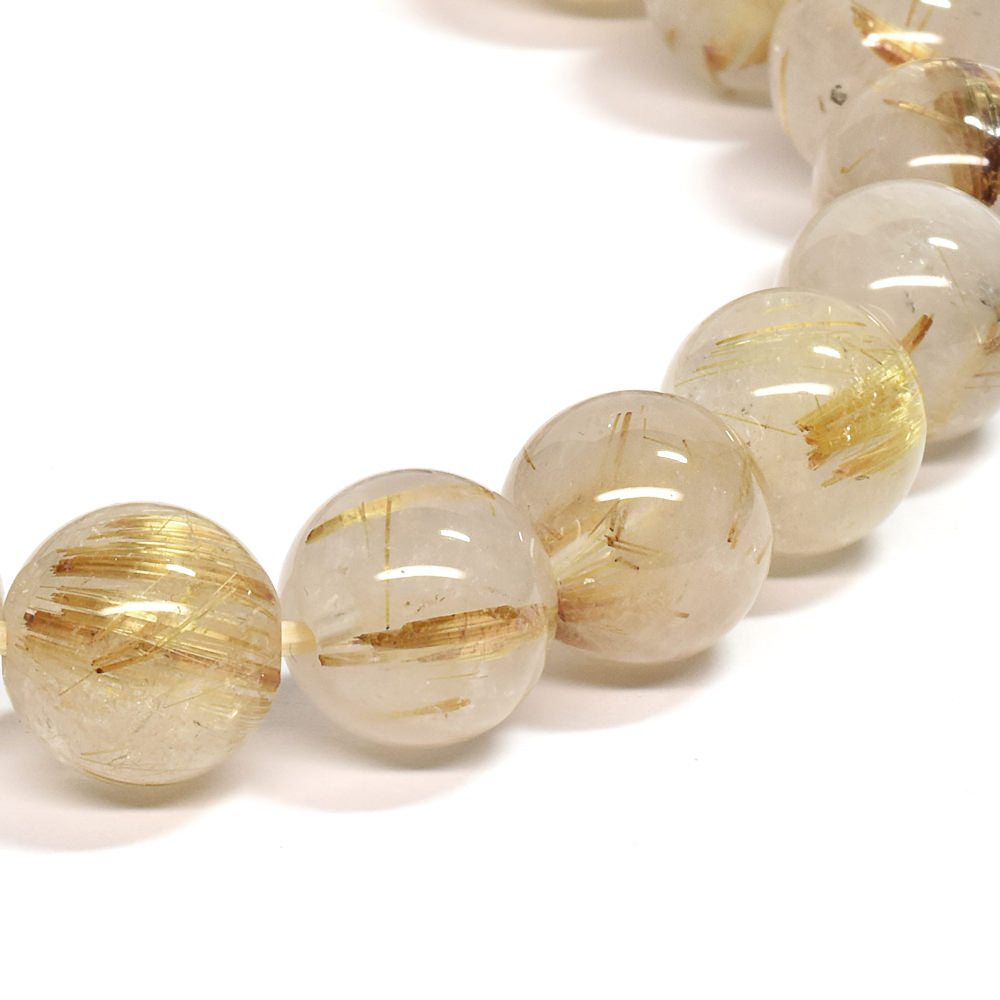 ゴールドルチルクォーツ ブレスレット 10mm #SE053
