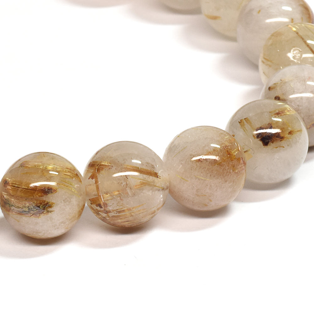 ゴールドルチルクォーツ ブレスレット 10mm #SE054