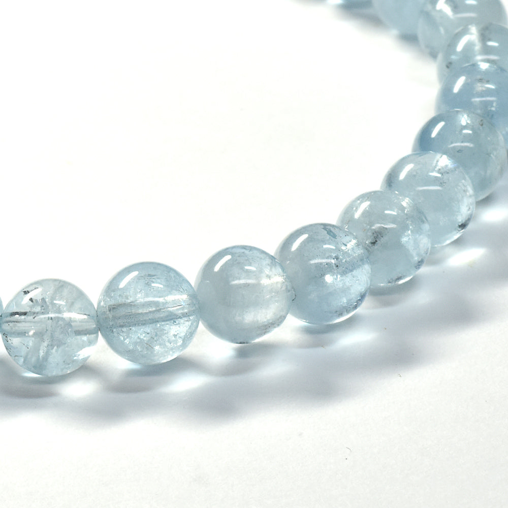 アクアマリン ブレスレット 6-6.5mm #SE252 - premium stone gallery