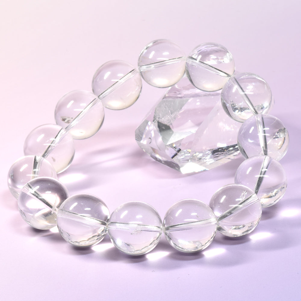 天然水晶(山梨研磨) ブレスレット 16mm #SG205 - premium stone gallery