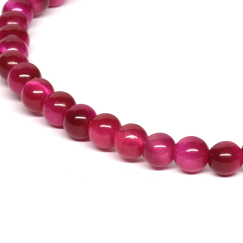 ピンクタイガーアイ ブレスレット 4mm #T2604