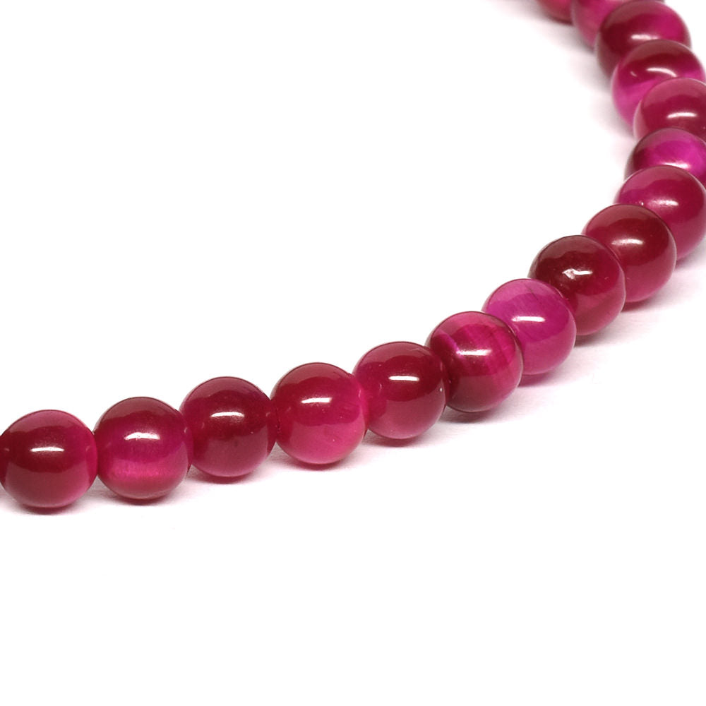 ピンクタイガーアイ ブレスレット 4mm #T2604