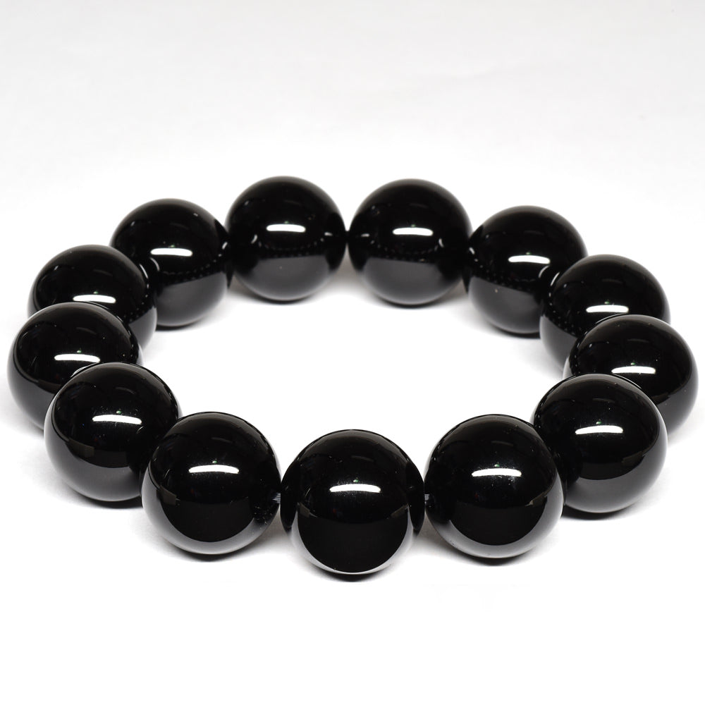 チベット産 モリオン ブレスレット 18mm #T3218
