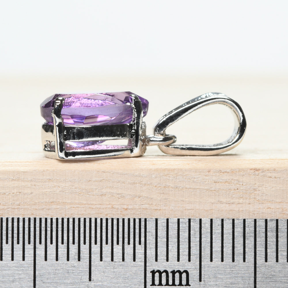 アメジスト ペンダントトップ 7x10mm #TP1003