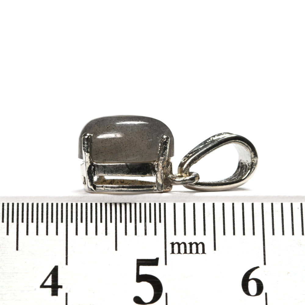 ラブラドライト ペアシェイプ・カボション・カット SV925 ペンダントトップ 7x10mm #TP1019(ランダム発送)