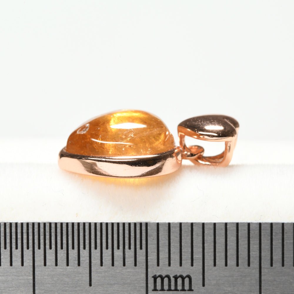 イエロー・トルマリン ペンダントトップ 10x12x5mm #PJ300 - premium stone gallery LIVE