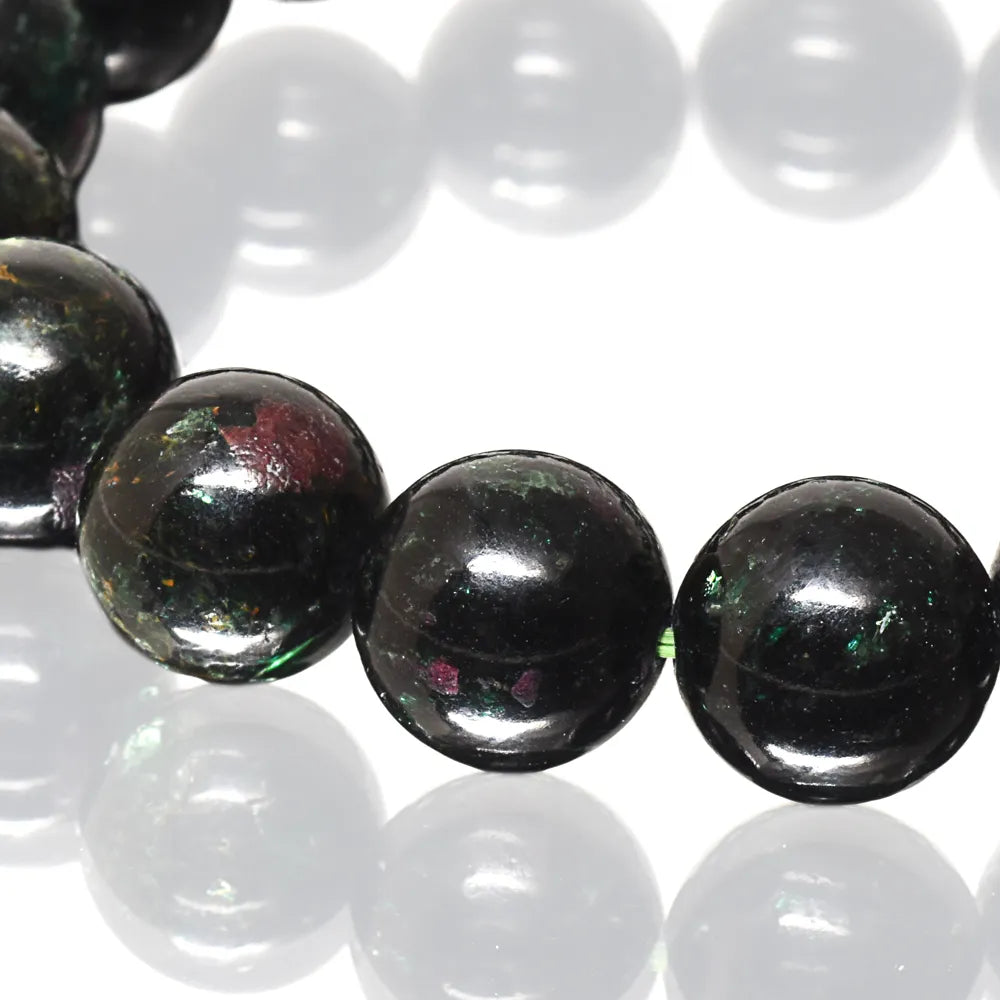 [高品質]ルビーインクロムマイカ ブレスレット 11mm #MH598