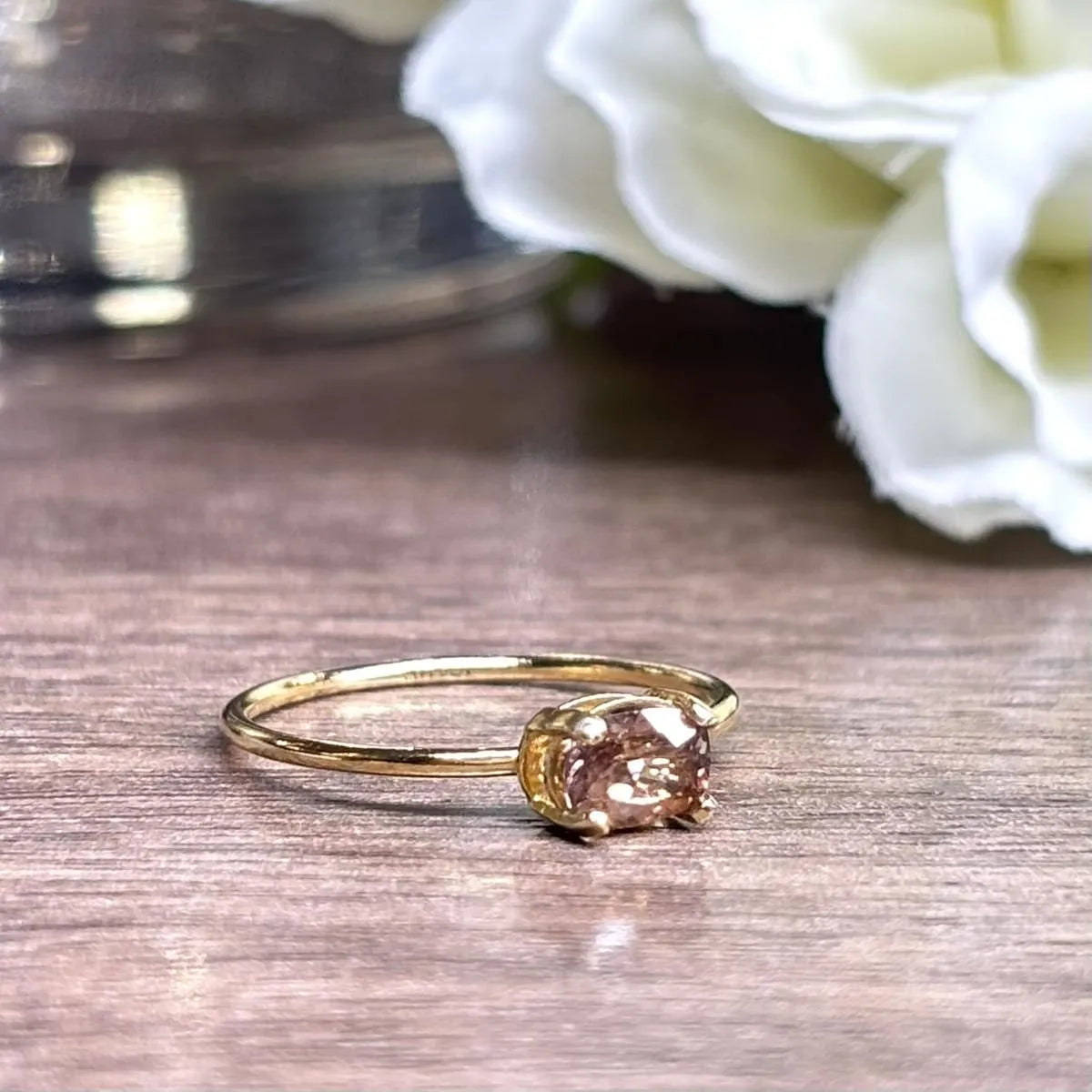 天然石リング（ジルコン） #RK066