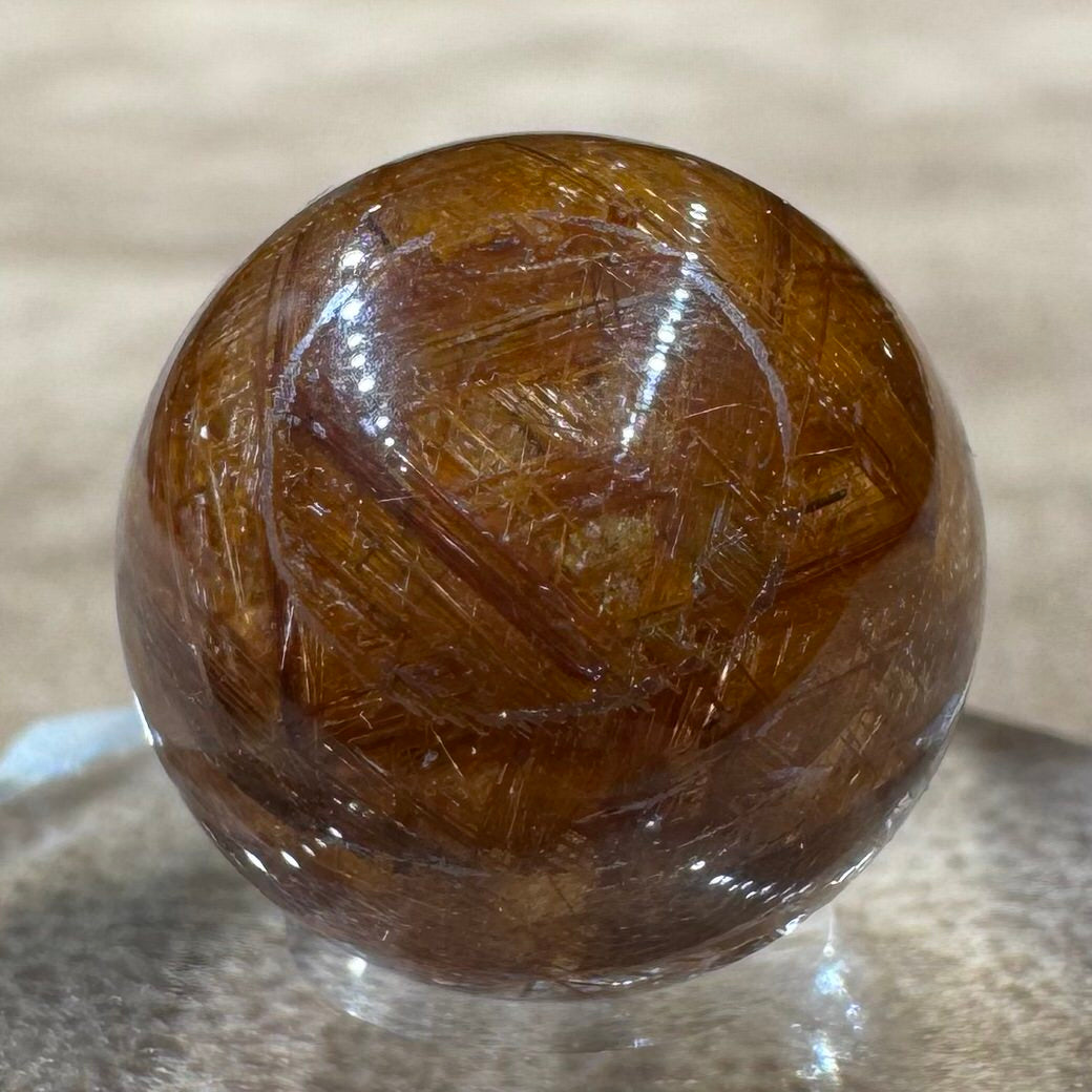 ジオメトリーガーデンルチルクォーツ(スター入り) ビーズ 13.1mm #BZ1036 - premium stone gallery LIVE