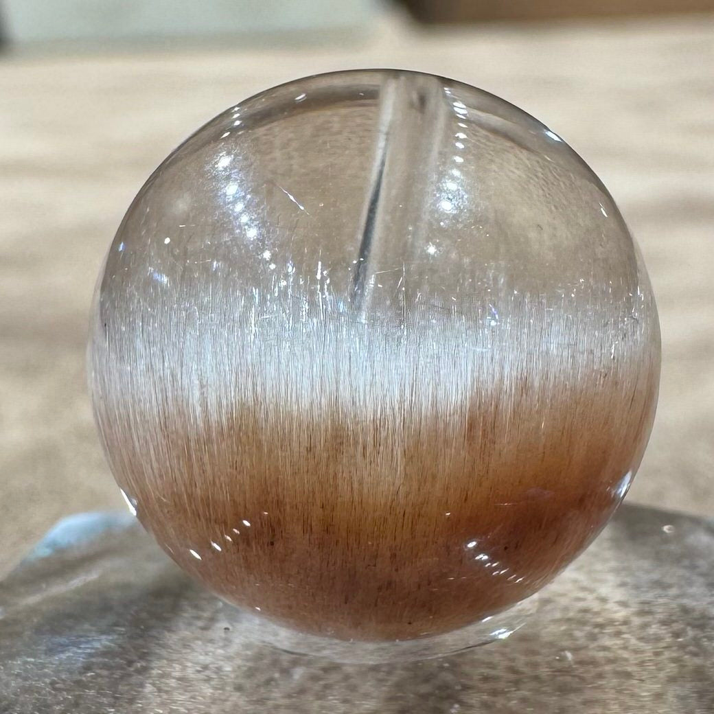 サゲニティッククォーツ ビーズ 17.2mm #BZ1040 - premium stone gallery LIVE