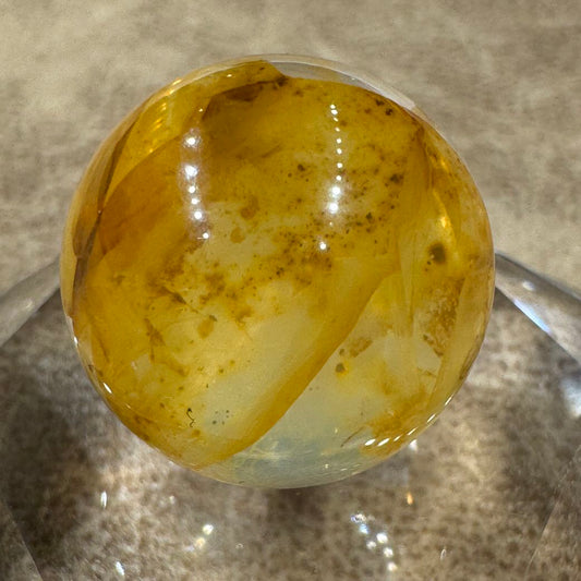 リモナイトインクォーツ ビーズ 16.8mm #BZ1052 - premium stone gallery LIVE