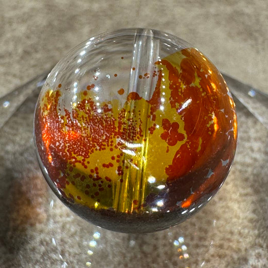 リモナイト,ヘマタイトインクォーツ(クローライト入り) ビーズ 15mm #BZ1056 - premium stone gallery LIVE