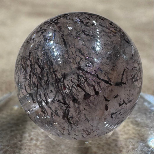 ヘマタイト,ゲーサイト,コベライト,パイライトインクォーツ ビーズ 16.4mm #BZ1057 - premium stone gallery LIVE