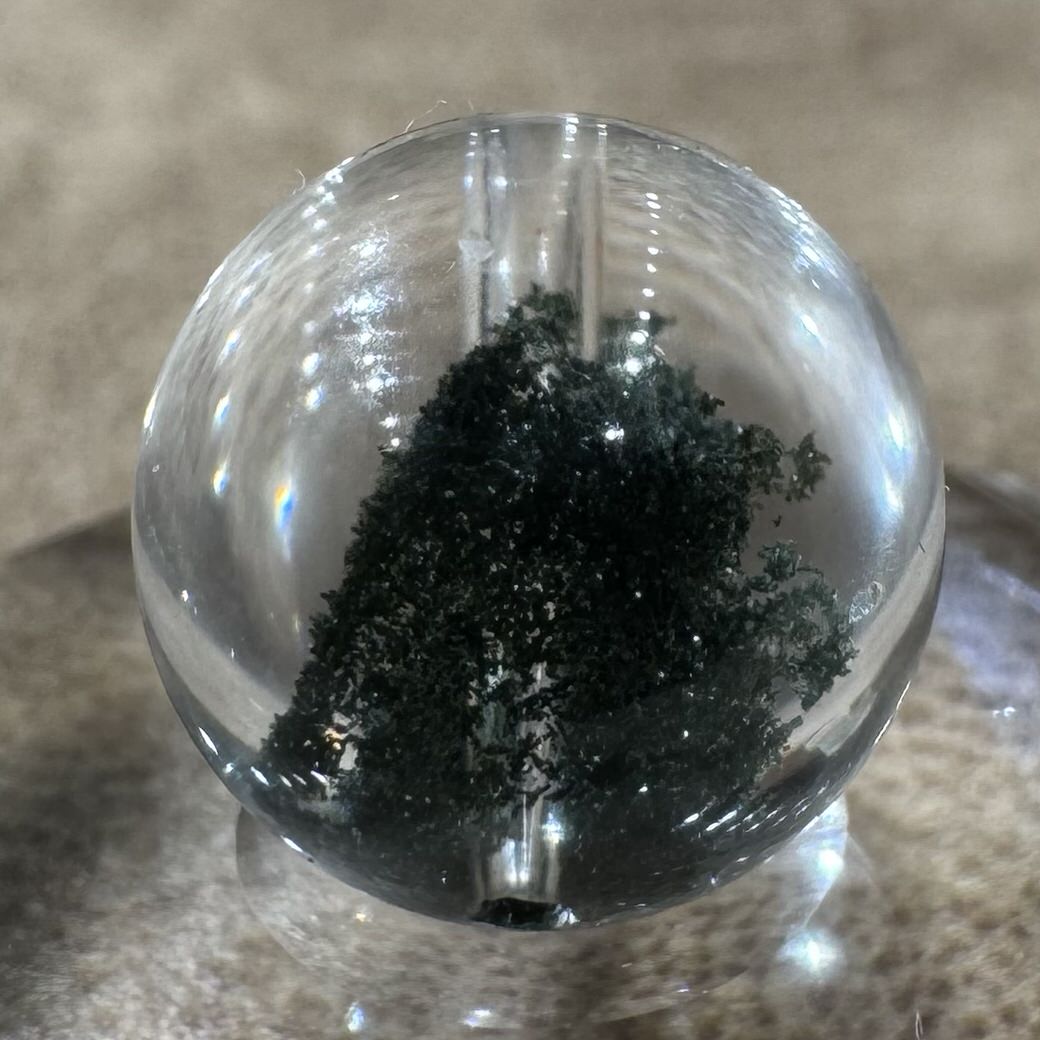 クローライトインクォーツ ビーズ 12.5mm #BZ1087 - premium stone gallery LIVE
