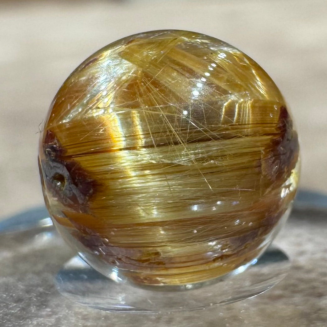 タイチンキャッツアイルチルクォーツ ビーズ 10.7mm #BZ1099 - premium stone gallery LIVE