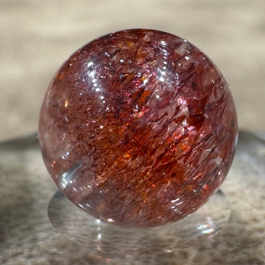 レピドクロサイトインクォーツ ビーズ 10.3mm #BZ1104 - premium stone gallery LIVE