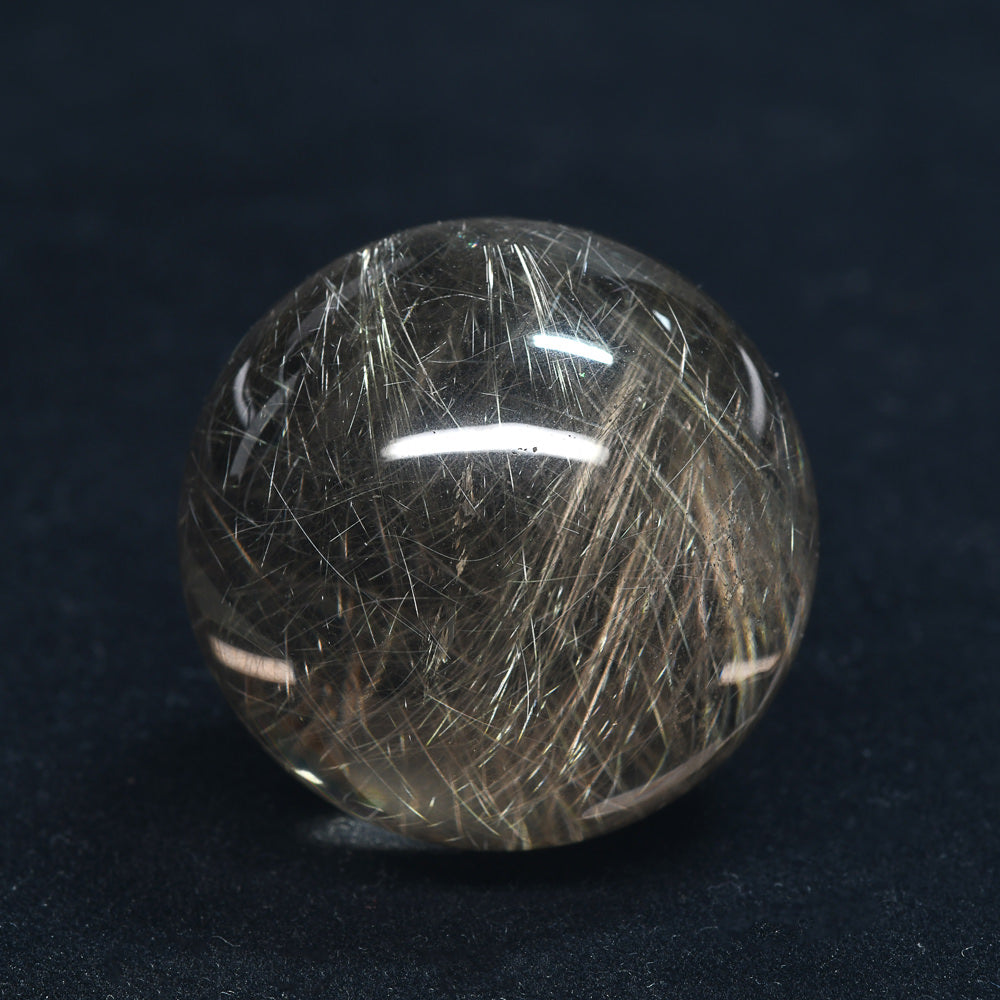 [限定販売] ゴールドルチルクォーツ 丸玉 33mm #BZ1120