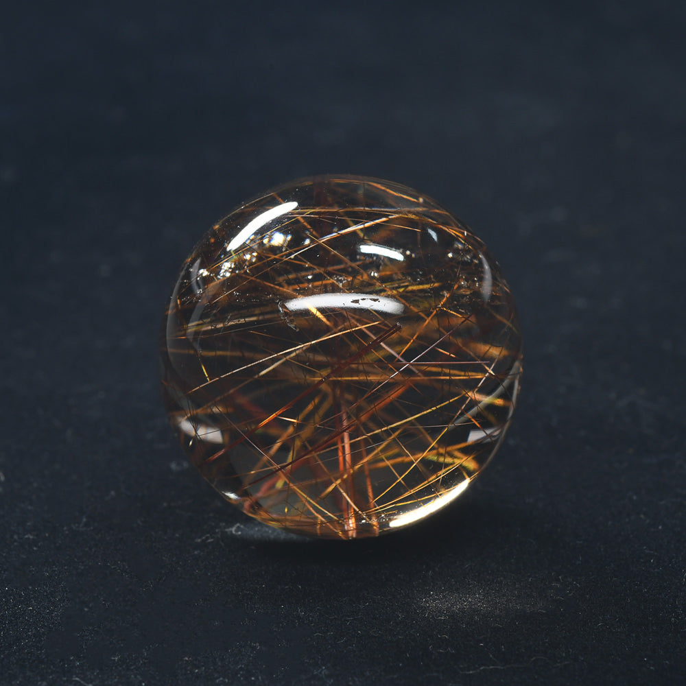 [限定販売] ブラウンルチルクォーツ 丸玉 27.4mm #BZ1122