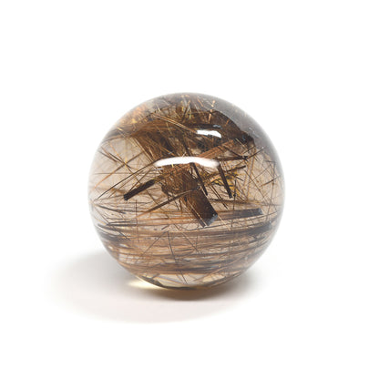 [限定販売] ブロンズタイチンルチルクォーツ 丸玉 23.6mm #BZ1123