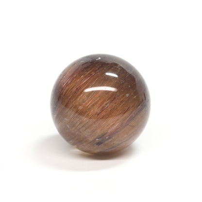 [限定販売] ブラウンキャッツアイルチルクォーツ 丸玉 22.4mm #BZ1125