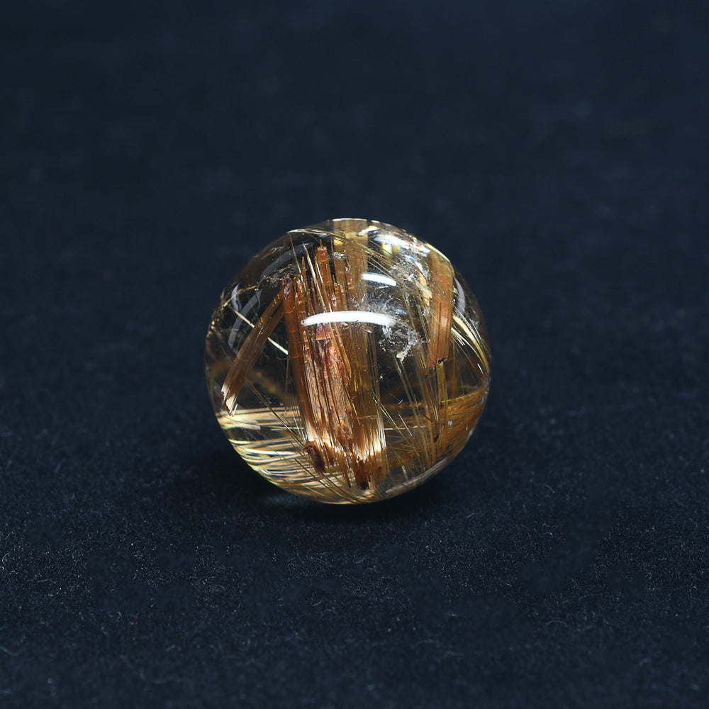 [限定販売] タイチンルチルクォーツ 丸玉 17.6mm #BZ1126