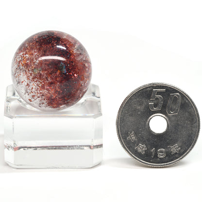 [限定販売] ファントムレピドクロサイトインクォーツ 丸玉 20.2mm #BZ1128