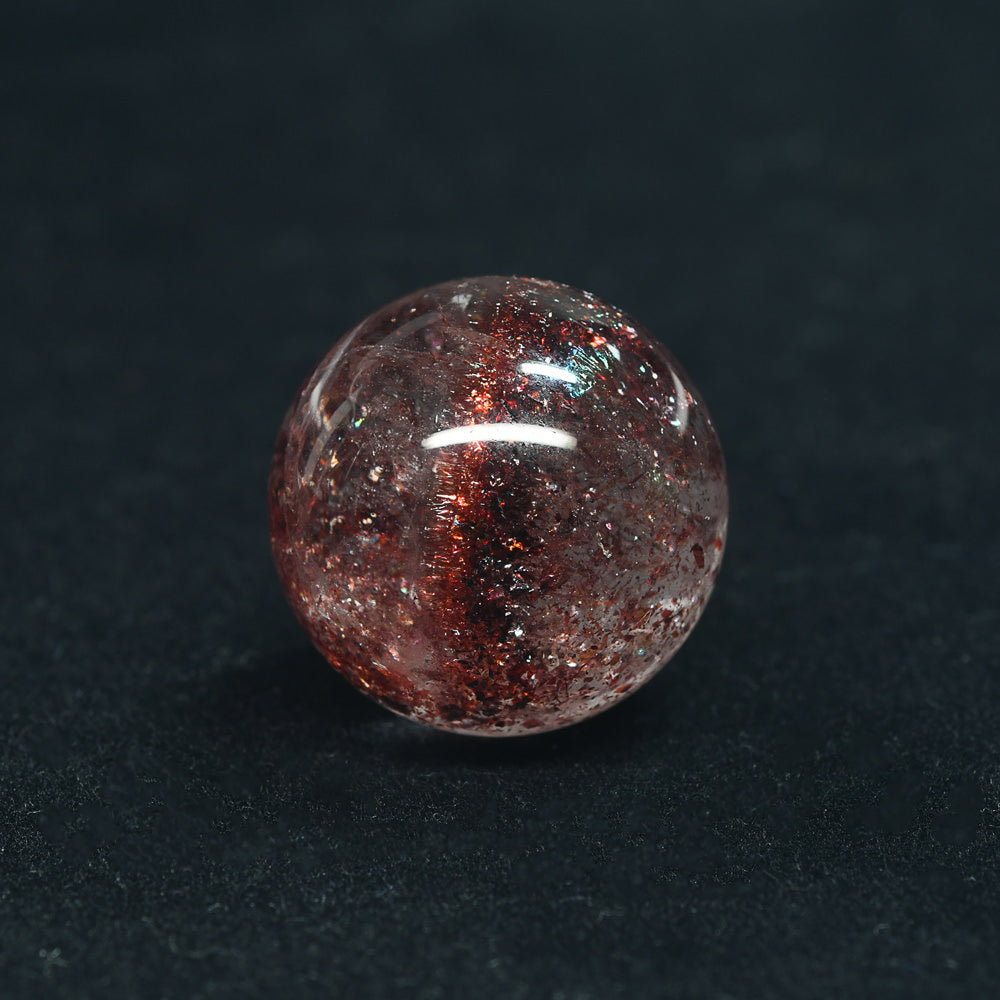 [限定販売] ファントムレピドクロサイトインクォーツ 丸玉 20.2mm #BZ1128