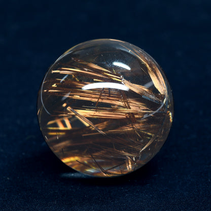 [限定販売] ブロンズタイチンルチルクォーツ 丸玉 29.7mm #BZ1129