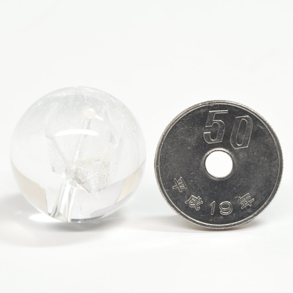 クォーツインクォーツ ビーズ 22.3mm #BZ1186