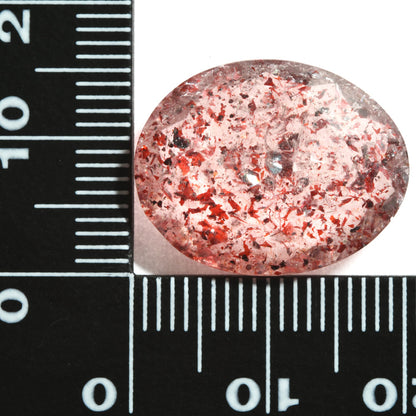 レピドクロサイト・イン・クォーツ オーバル・カボション 14.678ct #JWS3502