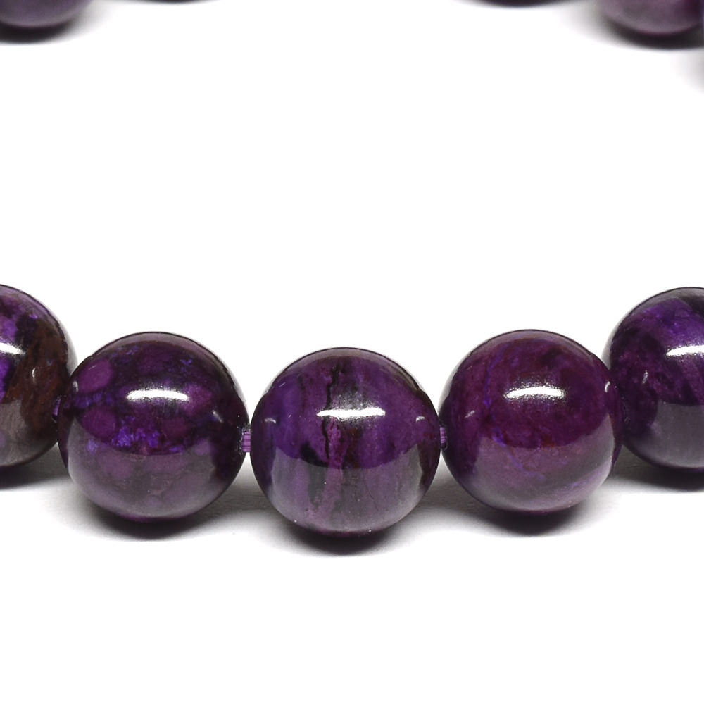 鑑別書付]スギライト ブレスレット 9.5mm #QC417 – premium stone