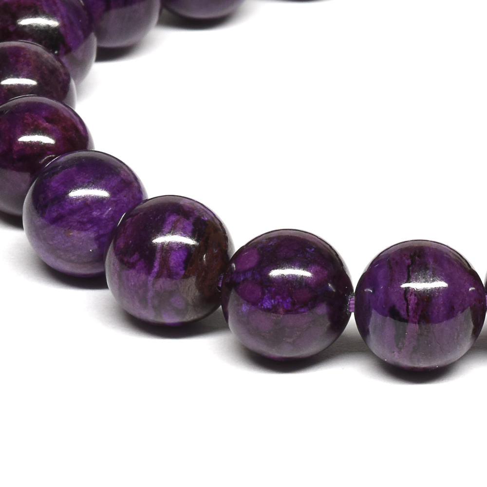 鑑別書付]スギライト ブレスレット 9.5mm #QC417 – premium stone