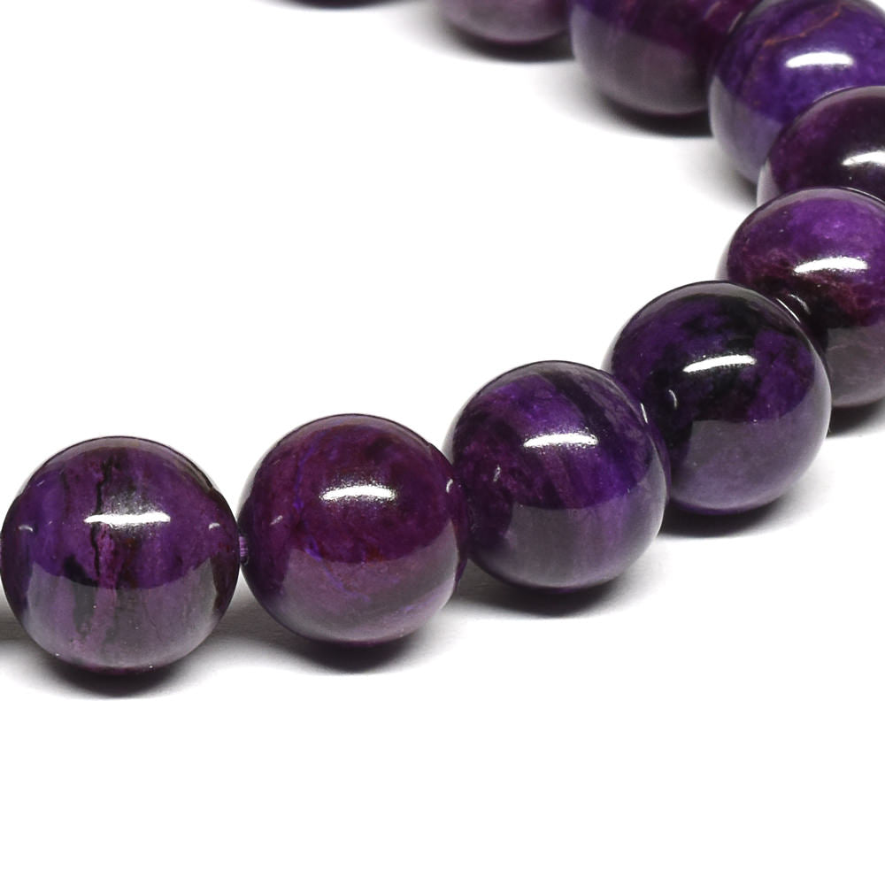 鑑別書付]スギライト ブレスレット 9.5mm #QC417 – premium stone