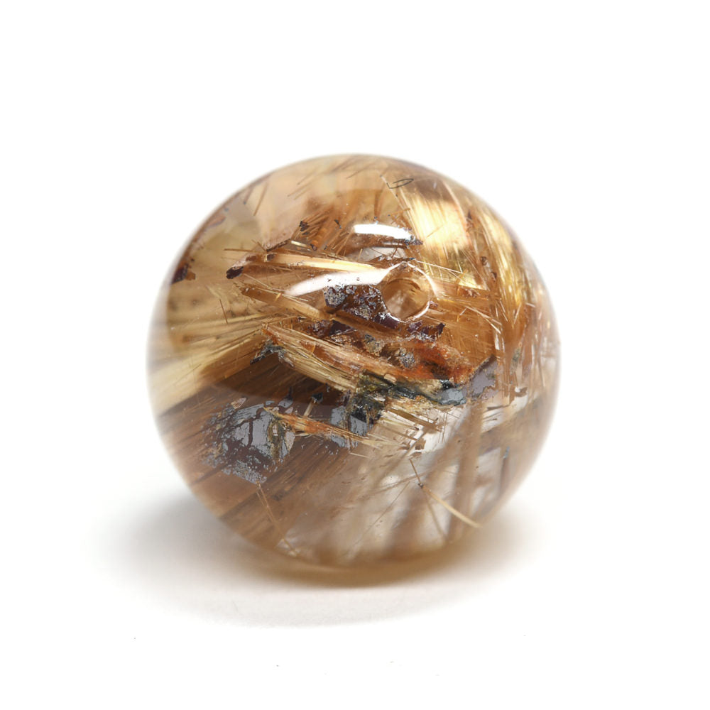 タイチンルチルクォーツ ビーズ 9.6mm #QF127