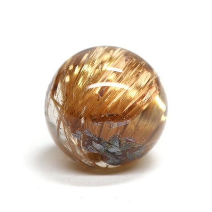 タイチンルチルクォーツ ビーズ 9.6mm #QF127