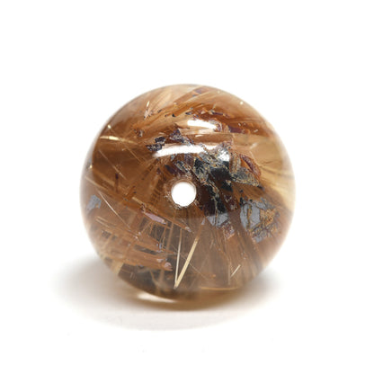 タイチンルチルクォーツ ビーズ 9.6mm #QF127