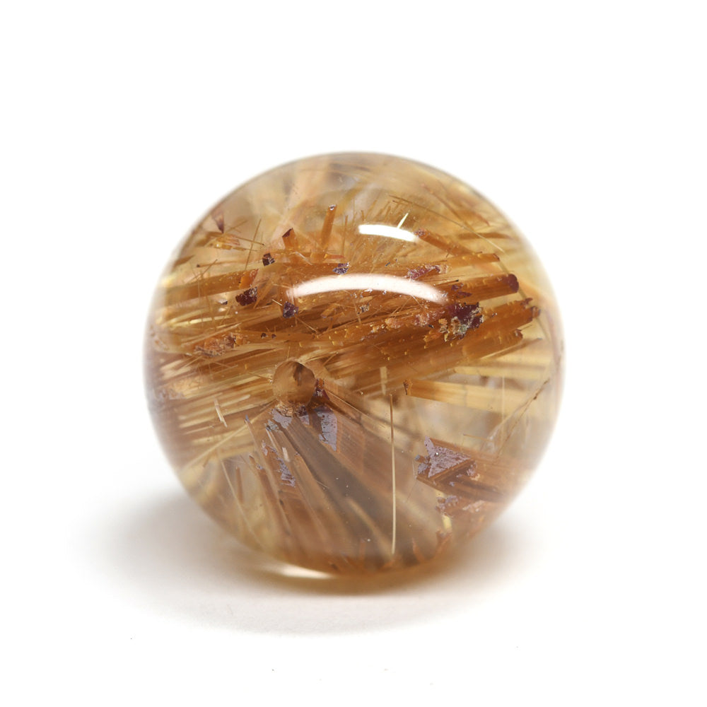 タイチンルチルクォーツ ビーズ 9.8mm #QF129