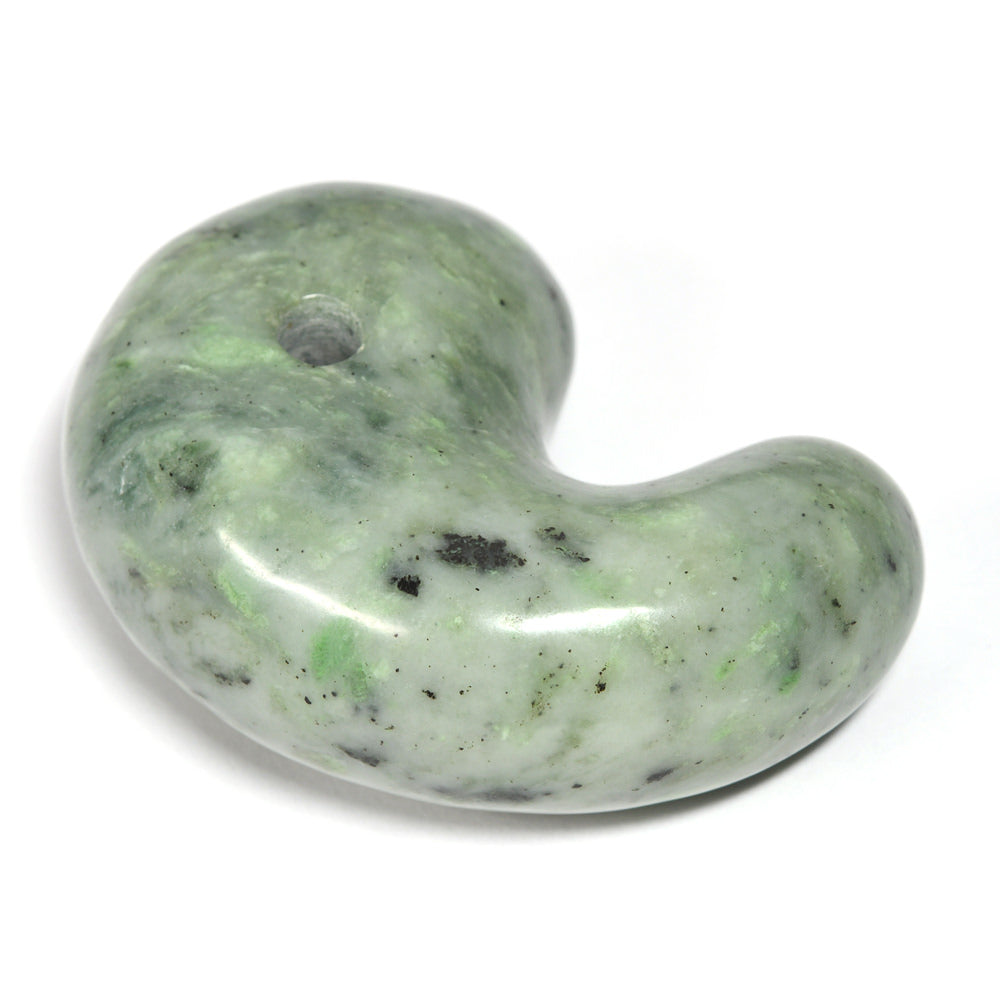 日本の石] 北海道産 日高翡翠 勾玉 33mm #QG073 – premium stone
