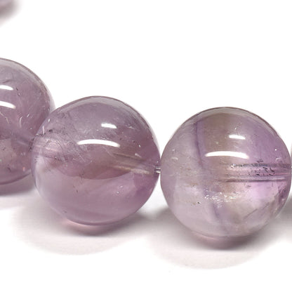 クラウディ･アメシストクォーツ ブレスレット 14mm #QJ051