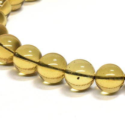 蛍光ブルーアンバー ブレスレット 7.5-8mm #QJ104