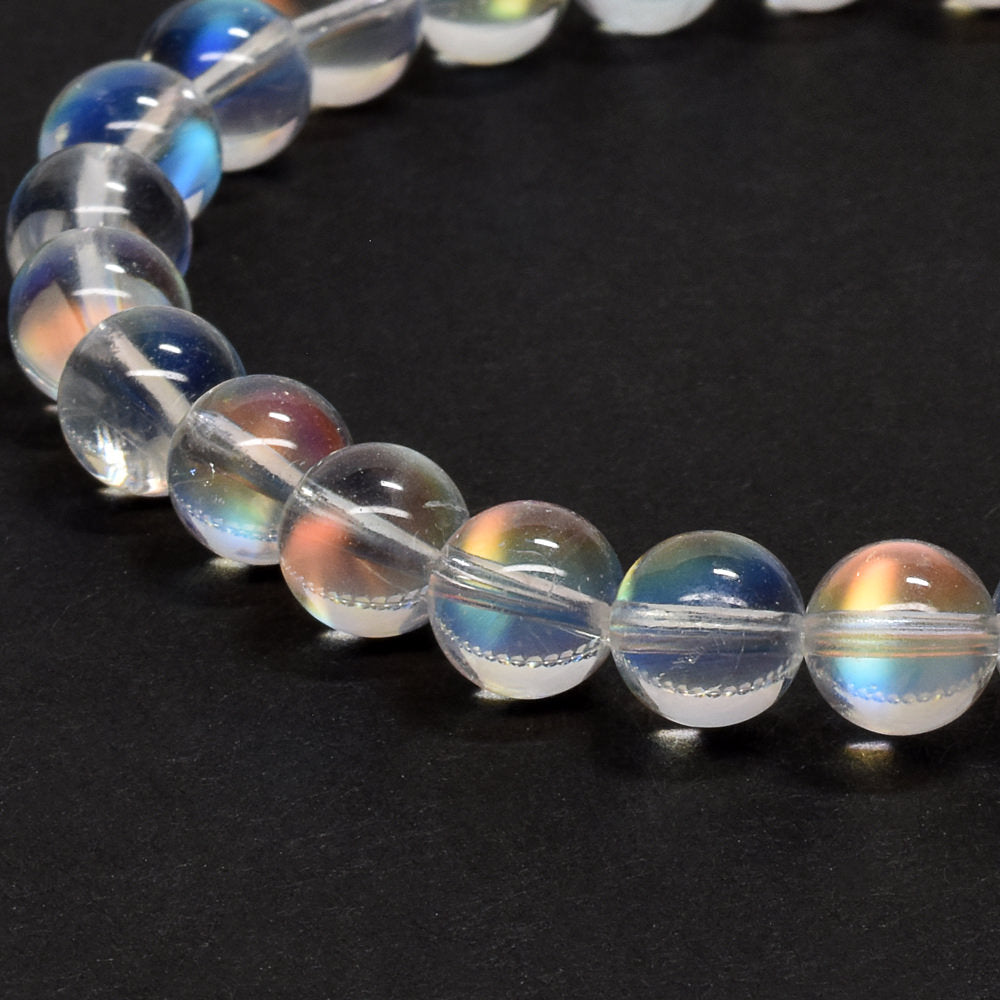 プレミアム] ホワイトラブラドライト ブレスレット 6.5mm #QL228