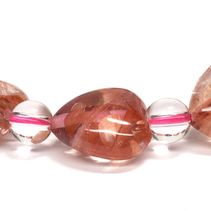 オーロラクォーツハートカット ブレスレット 12mm #QM008